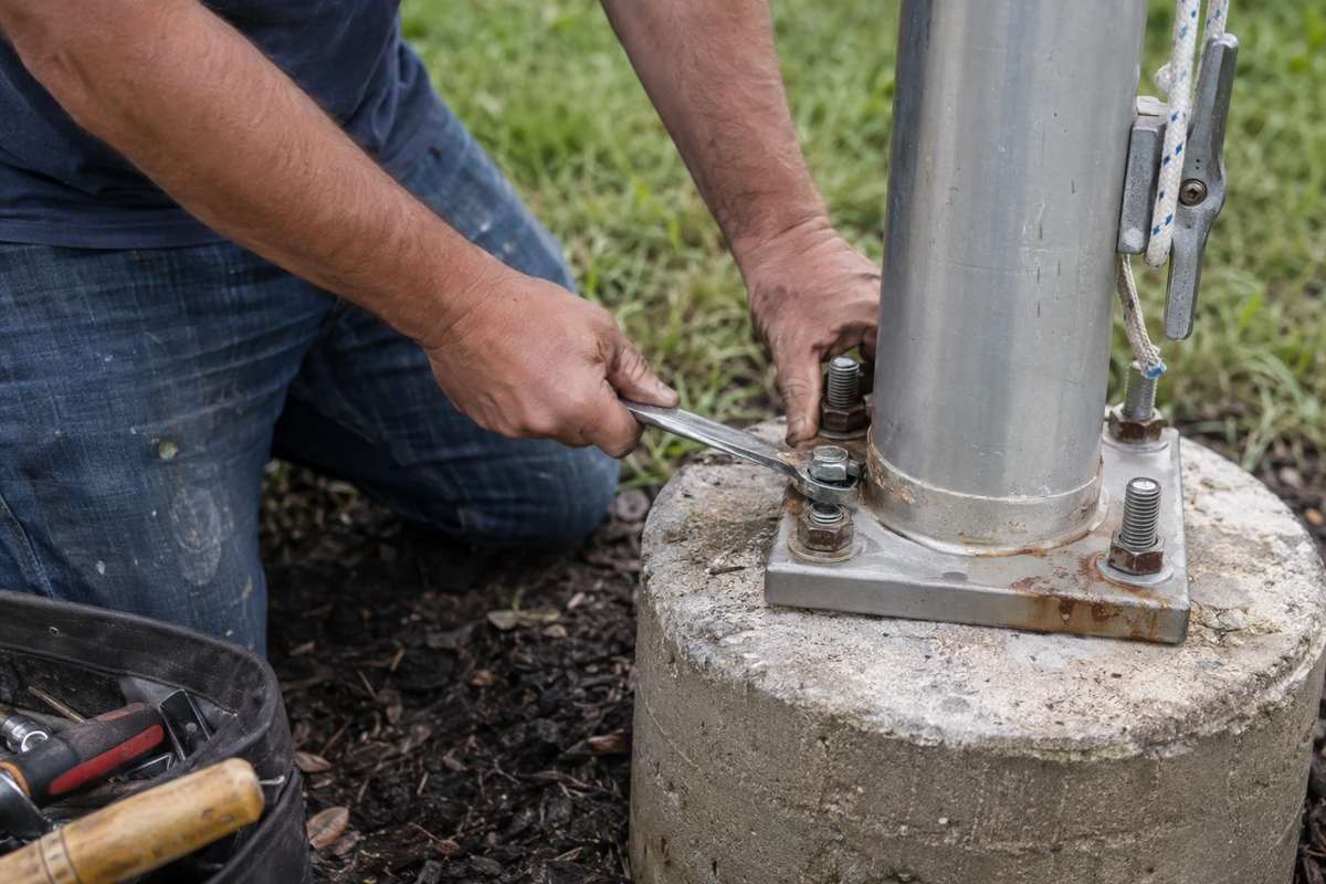 Flagpole installation and repair contractor